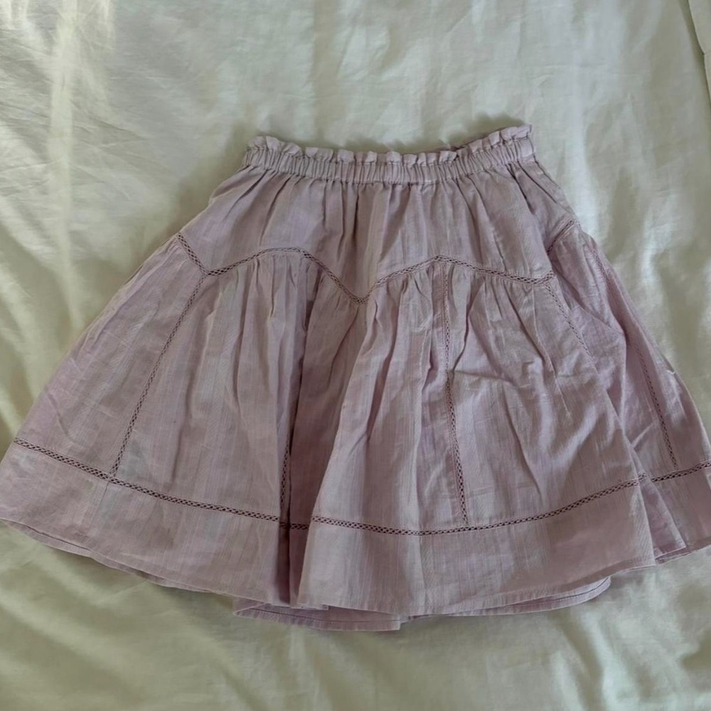 Little Moon Pastel Lavender Tiered Skirt